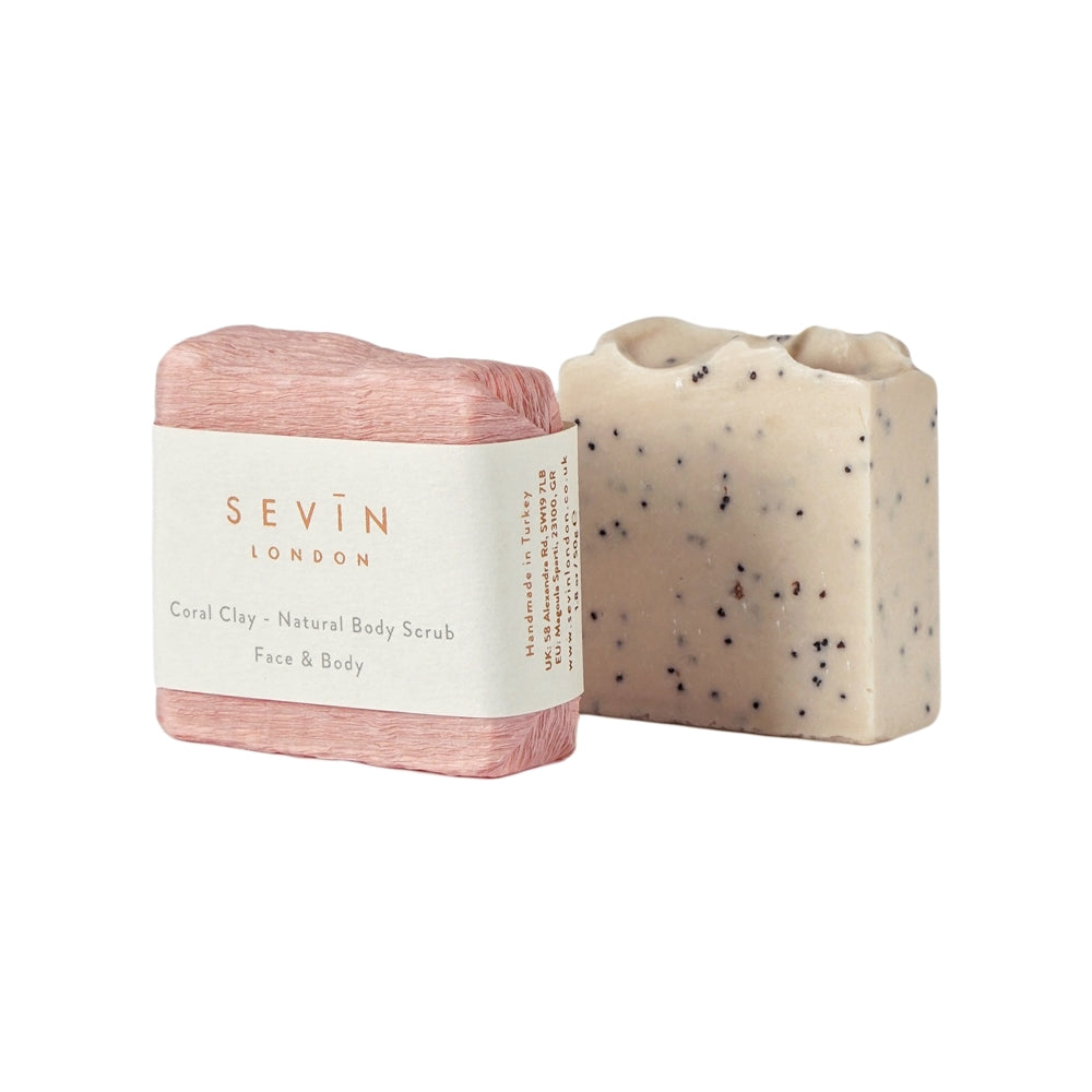 Natural Body Scrub Bar - Travel Size 50g