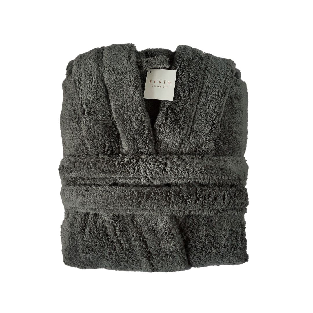 SEVIN London Charcoal Bath Robe