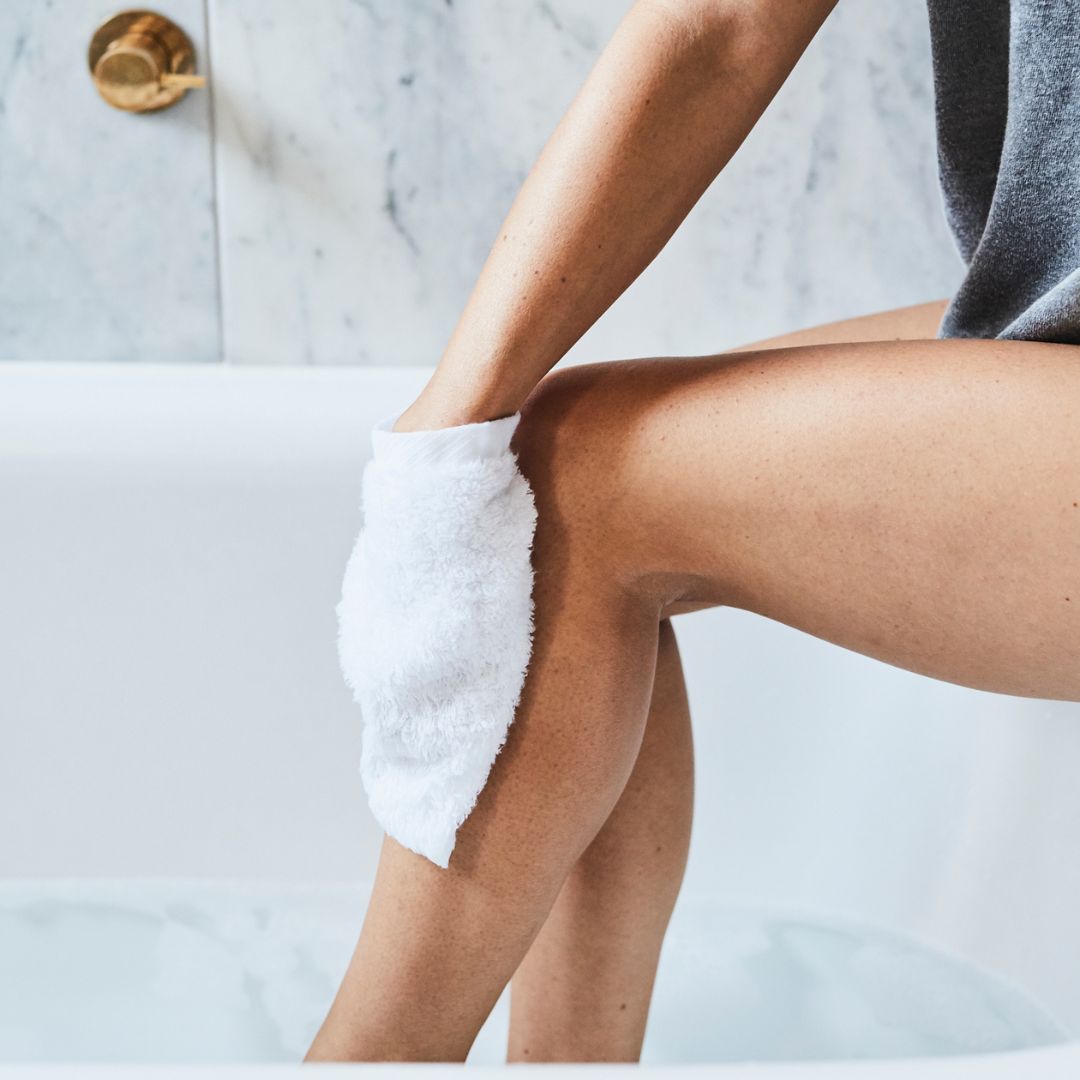SEVIN London White Bath Mitt Body